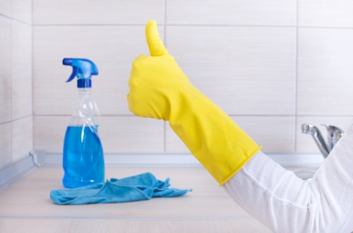 Professional Camden carpet cleaning service working in a commercial space